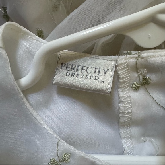 Perfectly Dressed Baby Girl Dress 18M Floral Embroidered Sleeveless - Picture 5 of 6